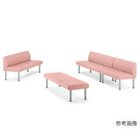 ミズノ ロビーチェア 3人用 背無し ブルー MWC-13N-BL 1個 62-9958-63（直送品）