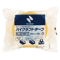 【ガムテープ】 ハイクラフトテープ No.321WC 0.14mm厚 50mm×50m 黄 ニチバン 1巻