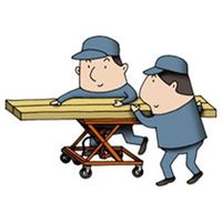 エスコ 400x 720mm/150kg テーブルリフト(ハンドル無) EA520XC-2A 1台（直送品）