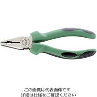 エスコ 200mm ペンチ(磨き/グリップ付) EA534SR-3 1丁（直送品）