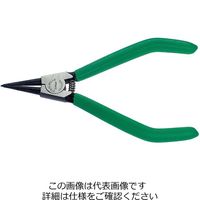 エスコ 10ー 25mm 軸用スナップリングプライヤー EA590SH-2 1丁（直送品）