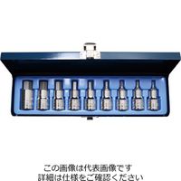 エスコ 1/2”DR/4ー17mm [Hexagon]ビットソケット EA617DZ-1 1組（直送品）