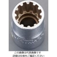 エスコ 3/8”DRx1/2” スプラインソケット EA617YP-223 1個（直送品）