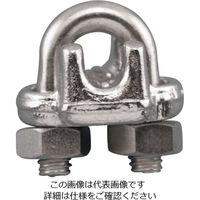 エスコ 19mm 強力型ワイヤークリップ(ステンレス製) EA638FZ-28 1個（直送品）