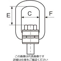 エスコ 3.5 ton/M20x32mm ロードリング EA987GP-5A 1個（直送品）