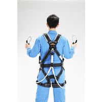 エスコ 墜落制止用器具(フルハーネス/ロープ式ツインランヤード付) EA998KA-2 1個（直送品）