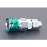 エスコ 8.5mm カップリング(ウレタンホース用/グリーン) EA140BM-24 1セット(10個)（直送品）
