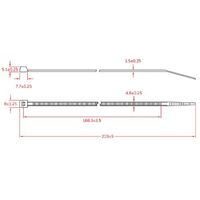 エスコ 203x4.6mm 結束バンド(鉄系成分入/100本) EA475AV-20 1セット(300本:100本×3袋)（直送品）