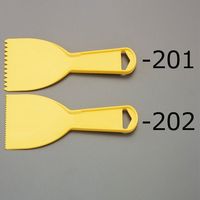 エスコ 76mm パテベラ(荒くし目型/プラスチック製) EA579BH-201 1セット(30個)（直送品）