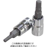 エスコ 1/4”DRx8mm [Hex]ビットソケット EA617CT-8 1セット(20個)（直送品）