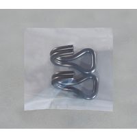 エスコ 35mm フック・ダブルJ型(スチール黒メッキ/2個) EA638FY-112 1セット(20個:2個×10組)（直送品）