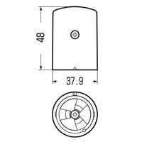 エスコ M12ー14アンカーボルト用保護カバー(コーキングタイプ/グレー EA983FM-402 1セット(30個)（直送品）