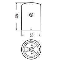 エスコ M8ー10 アンカーボルト用保護カバー(コーキングタイプ/ホワイト EA983FM-406 1セット(30個)（直送品）