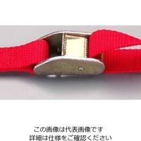 エスコ 25mmx6.0m 荷締ストラップ(赤) EA982BA-146 1セット(10個)（直送品）