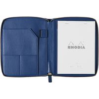 ロディア マドラス ラウンドジップケース No.16 A5 ブロックメモ付きカバー ネイビー 1個（直送品）