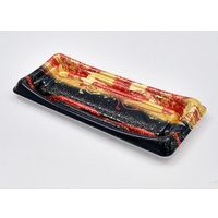 寿司容器 SFうま皿15 優赤本体 0276915007085 1200枚（50×24） シーピー化成（直送品）