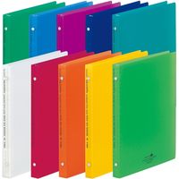 リヒトラブ AQUA DROPs リングレックスバインダー B5S 26穴 赤 N-5025-3 1冊