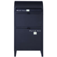 【軒先渡し】ヤマソロ Neville ネビル スタンドポスト 宅配ボックス ブラック 幅450mm 1台（直送品）