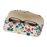 パール メガネケース HY-2 花柄 ライトグレー 092741 092741（直送品）