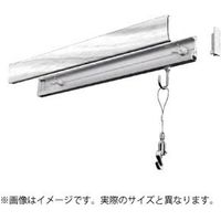 若井産業 カケレール木目調ホワイト 100cm KLM100W 1個