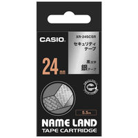 カシオ計算機 カシオネームランドテープ 24ミリ幅 セキュリティテープ XR-24SCSR 1個