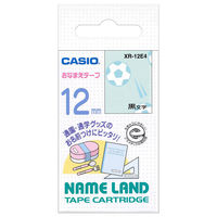 カシオ計算機 カシオネームランドテープ 12ミリ幅 おなまえテープ(サッカーボール) XR-12E4 1個