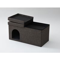 YAMAZEN ペットハウス＆スツール PSS-76（BR）（直送品）