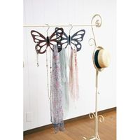 インテリアハンガーSilue バタフライ クリアブラック 6710 5本 シンコハンガー（直送品）