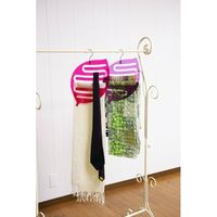 インテリアハンガー Silue リーフ クリアパープル 6720 5本 シンコハンガー（直送品）