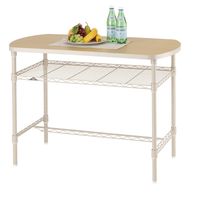 ドウシシャ ルミナス リシェ テーブル 幅1055×奥行560×高さ715mm ベージュ RC1072-2T 1台（直送品）