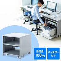 サンワサプライ 高耐荷重プリンタスタンド/台/ラック 幅600×奥行620×高さ600mm ライトグレー LPS-115 1個（直送品）