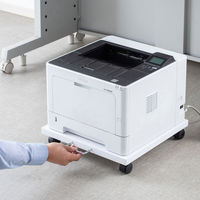 サンワサプライ プリンタスタンド/台/ラック プリンタベース 幅400×奥行445×高さ78mm ホワイト LPS-113 1個（直送品）