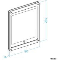 サンワサプライ 10.2iPadアクリルケース 第7世代 VESA100×100対応 クリア CR-LAIPAD14 1台（直送品）