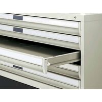 【組立設置込】コクヨ マップケース 壁固定金具なし A2用 ベース無 幅728×奥行520×高さ415mm ナチュラルグレー MC-A2F1 1台（直送品）