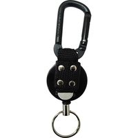 【キーホルダー】中林製作所　キーバックリール　カラビナ付き　太PE　120cm　KR-04　1個