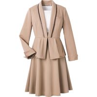 ハネクトーン早川 スカート ベージュ 17号 9857-5（直送品）