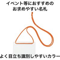 オープン工業 吊り下げ名札 名刺用 橙 NL-11-RG 1セット(10枚×2袋)