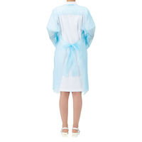 ファーストレイト　CPEガウン2 フック袖　Mサイズ　ブルー　FR-078　1箱（50枚入）