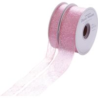 横浜ディスプレイミュージアム ネットリボン20ミリ幅 10巻入 イエロー MRK-0030（直送品）