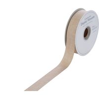 横浜ディスプレイミュージアム デニムリボン25ミリ幅 10巻入 ブラウン MRK-0034（直送品）