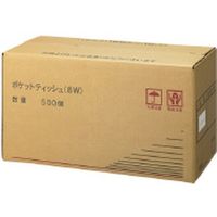 ミツワ 水に流せるポケットティッシュ 500個 ミズニナガセルポケツトテイツシユ（直送品）