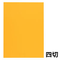 大王製紙 色画用紙 四切 フレッシュカラー みかん 1袋（100枚入） A-741