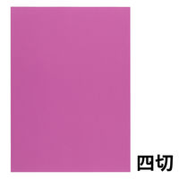 大王製紙 色画用紙 四切 フレッシュカラー むらさき 1袋（100枚入） C-2541