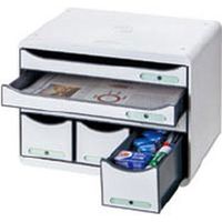 EXACOMPTA ビッグボックスプラスA4横 3段+小物 LGY 306740D（直送品）