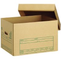 プラス 文書保存箱フタ式 DN-302（直送品）