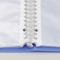 リヒトラブ AQUA DROPs クリヤーブック 交換式 A3S 42穴 15ポケット 黒 N-5047-24 1冊