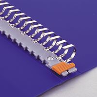 リヒトラブ クリヤーブック・ルポワイド 交換式 B5S 26穴 30ポケット 青 N-4612-8 1冊