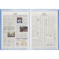 リヒトラブ 透明クリヤーブック A2S 20ポケット ブルー G3117-8 1冊