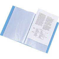 リヒトラブ AQUA DROPs クリヤーブック A4S 20ポケット 藍 N-5000-11 1セット(3冊)