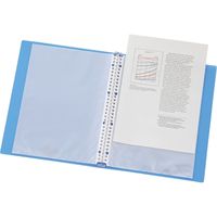 リヒトラブ AQUA DROPs クリヤーブック 交換式 A4S 30穴 15ポケット 乳白 N-5010-1 1セット(2冊)